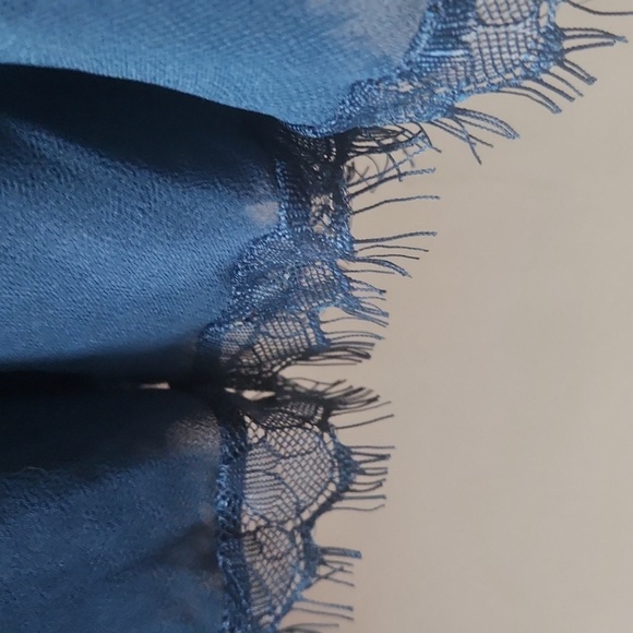 Dress the Population Corey V Neck Short Sleeve Chiffon Lace Trim Midi, Size Xxl - Picture 9 of 15